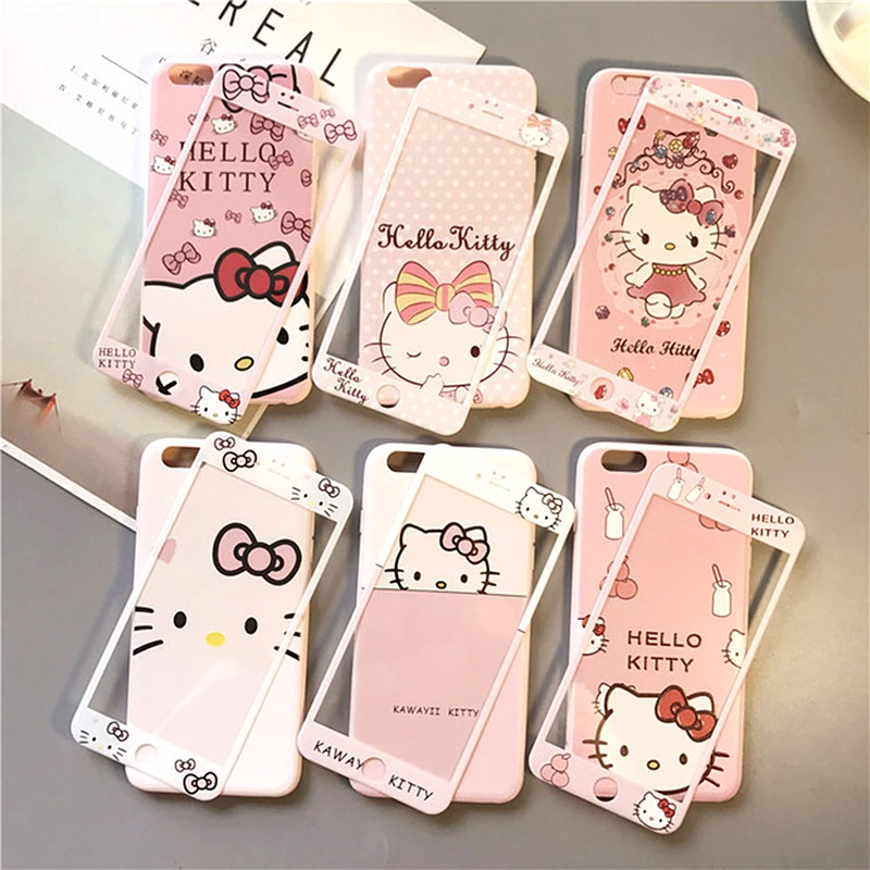 Cartoon Hello Kitty Back Cover For iPhone