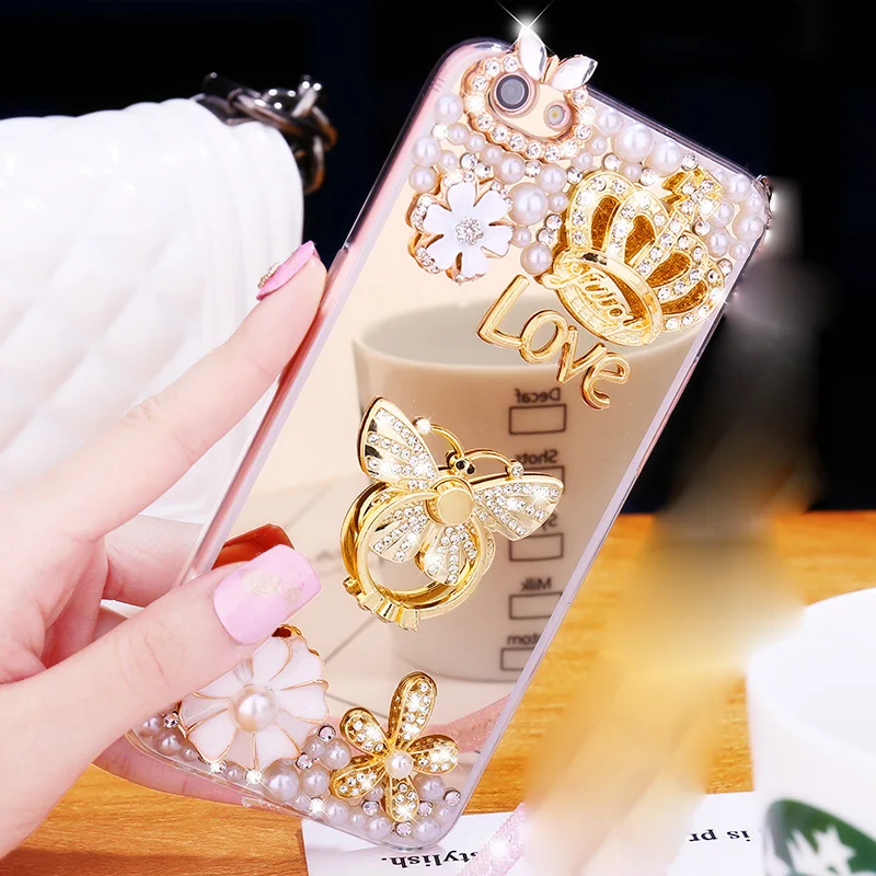 Hello Kitty Kawaii Mirror Soft Diamond Phone Case Cover