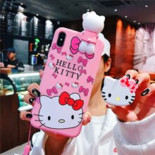 Hello Kitty Cartoon Doll Phone Case With Strap Hello Kitty Cartoon Doll Phone Case With Strap