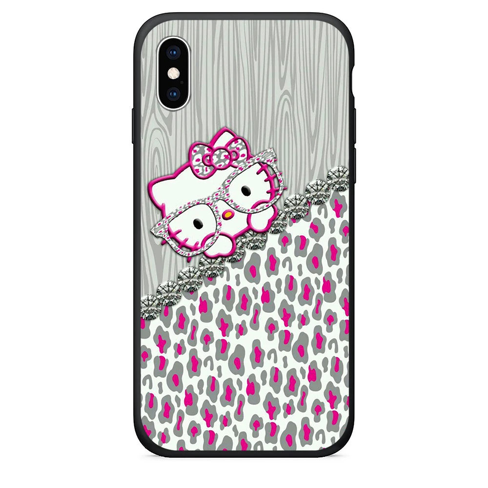 Hello Kitty Silicone Phone Case For iPhone 8 Plus 6 6s se x xr xs max 5s Phone Cover