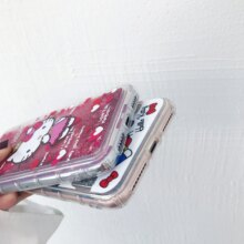 Hello Kitty Cartoon Liquid Glitter Phone Case Hello Kitty Cartoon Liquid Glitter Phone Case