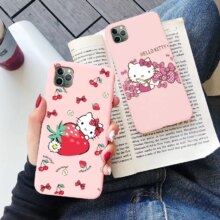 Hello Kitty Cat Cartoon Pink Phone Case Hello Kitty Cat Cartoon Pink Phone Case