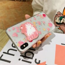 Hello Kitty Glitter Sequins Love Heart Quicksand Bling Laser Phone Case Hello Kitty Glitter Sequins Love Heart Quicksand Bling Laser Phone Case
