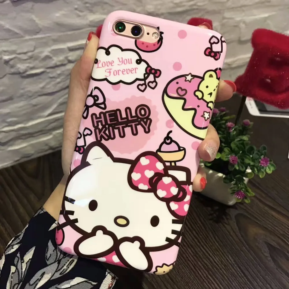 Hello Kitty Soft Phone Case For iPhone 11pro max X XR XSMAX 6 7 8plus Hello Kitty Soft Phone Case For iPhone 11pro max X XR XSMAX 6 7 8plus