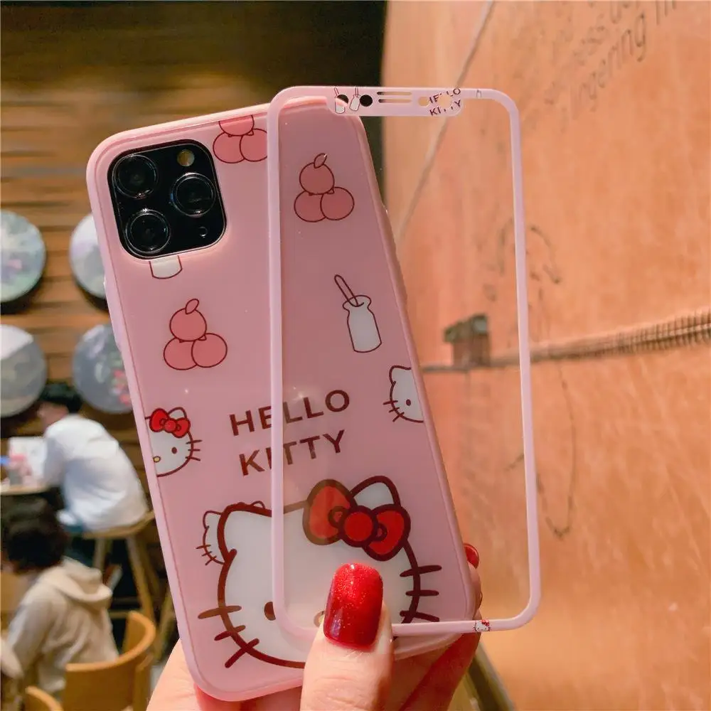 Hello Kitty Tempered Glass Two-Piece Phone Case Hello Kitty Tempered Glass Two-Piece Phone Case