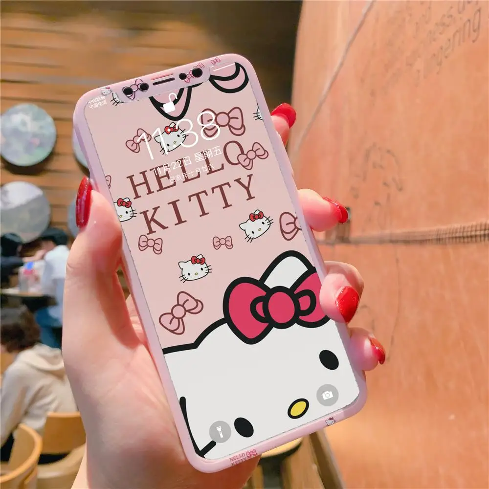 Hello Kitty Tempered Glass Two-Piece Phone Case Hello Kitty Tempered Glass Two-Piece Phone Case