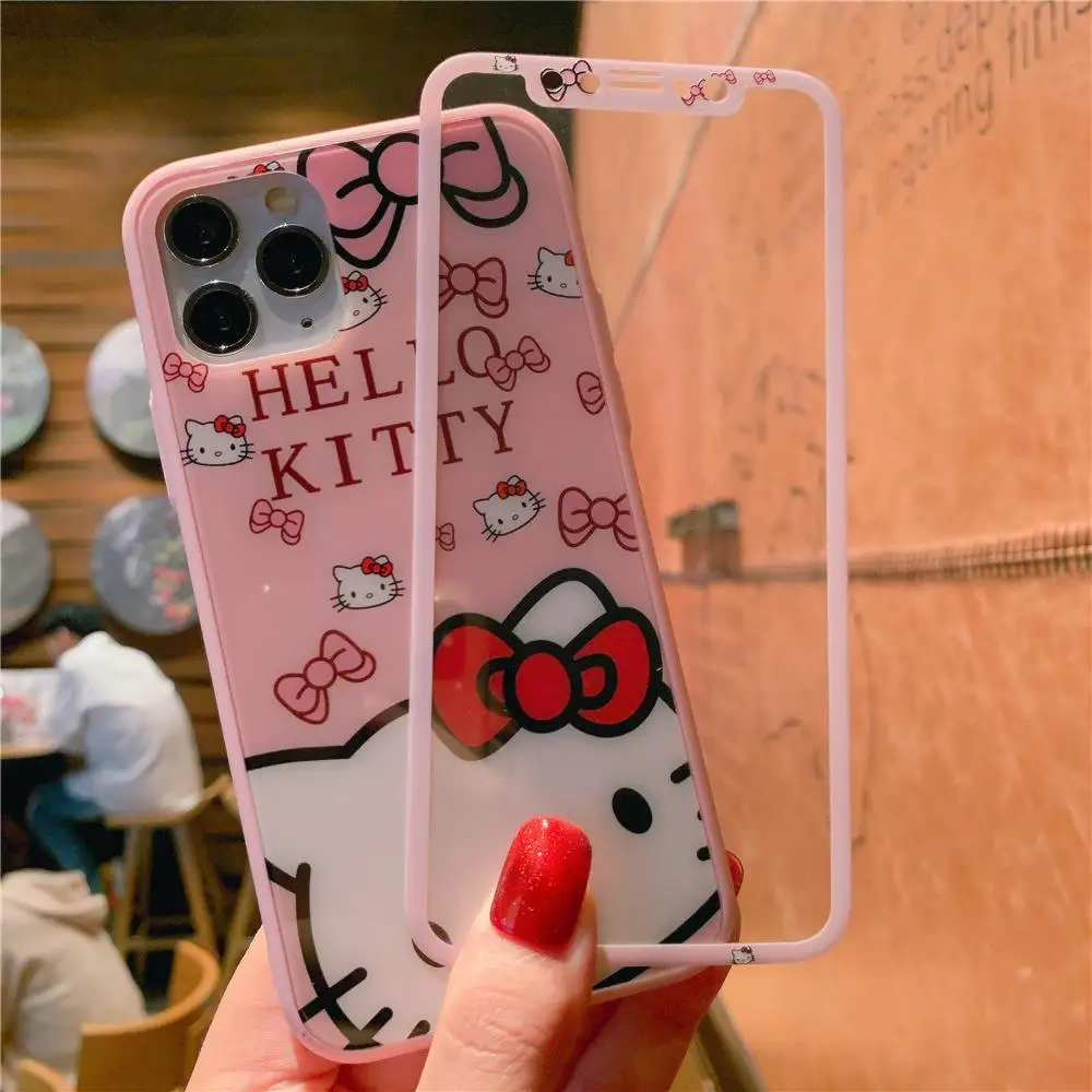 Hello Kitty Tempered Glass Two-Piece Phone Case Hello Kitty Tempered Glass Two-Piece Phone Case