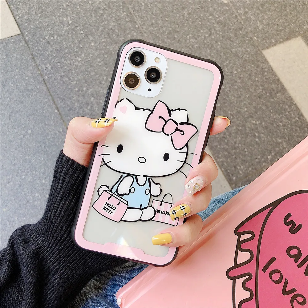Hello Kitty Little Twin Stars Cartoon Tempered Glass Phone Case