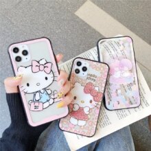 Hello Kitty Little Twin Stars Cartoon Tempered Glass Phone Case Hello Kitty Little Twin Stars Cartoon Tempered Glass Phone Case
