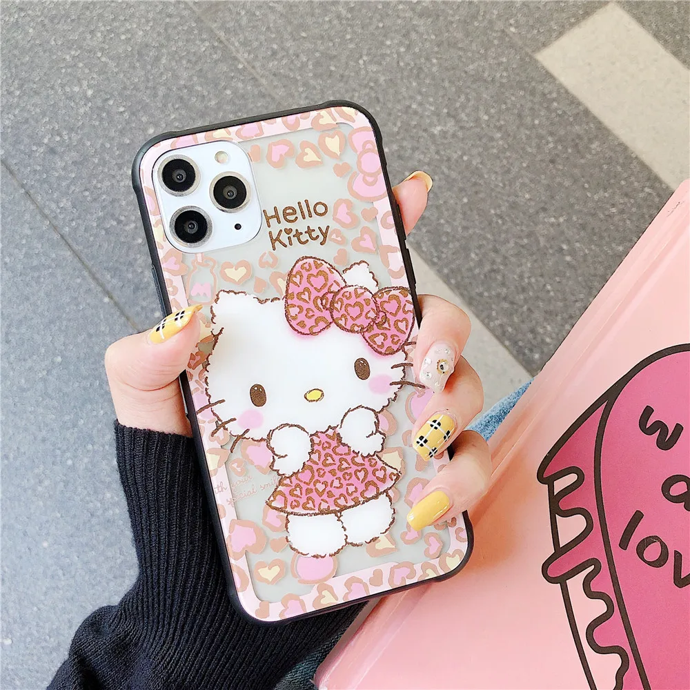 Hello Kitty Little Twin Stars Cartoon Tempered Glass Phone Case