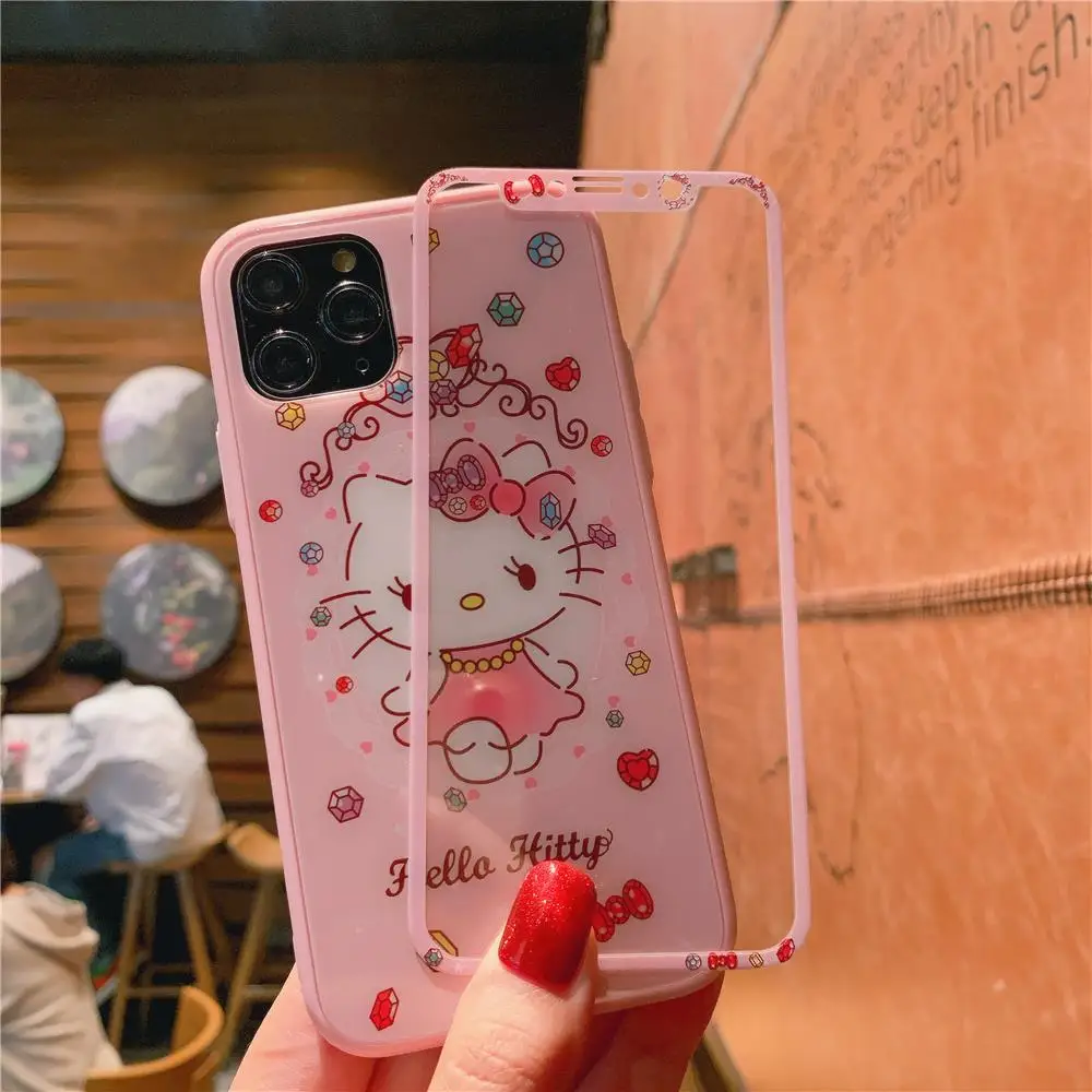 Kimono Hello Kitty Tempered Glass Phone Case