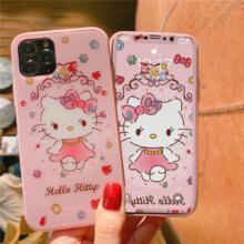 Kimono Hello Kitty Tempered Glass Phone Case Kimono Hello Kitty Tempered Glass Phone Case