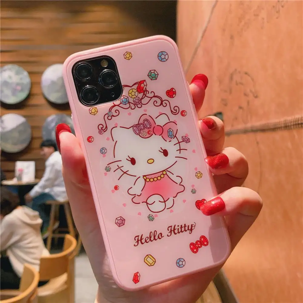 Kimono Hello Kitty Tempered Glass Phone Case