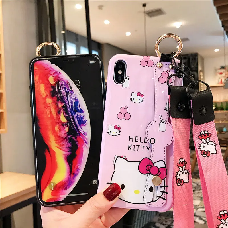 Hello Kitty Pink For iphone 11 Case Pro Max Mate iphone XR XS Max X 11 11por Max 6 6s 7 8 Plus case