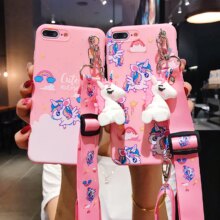 Hello Kitty 3D Cartoon Soft Silicone Phone Case With Lanyard Hello Kitty 3D Cartoon Soft Silicone Phone Case With Lanyard