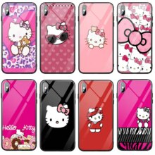 Hello Kitty Cat Style Tempered Glass Phone Cases Hello Kitty Cat Style Tempered Glass Phone Cases