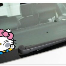 Cartoon Hello Kitty Hit The Glass Style Car Sticker Cartoon Hello Kitty Hit The Glass Style Car Sticker