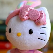 Rainbow Pattern Hello Kitty Bunny Ears Plush Kawaii Dolls Rainbow Pattern Hello Kitty Bunny Ears Plush Kawaii Dolls