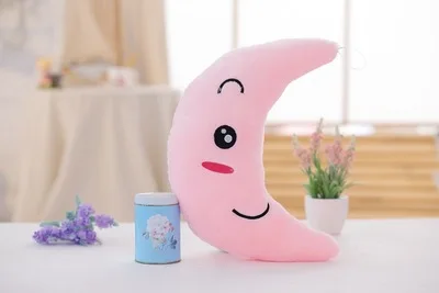 Star Moon Plush Doll 5 Colors LED Light Luminous Pillow Star Moon Plush Doll 5 Colors LED Light Luminous Pillow