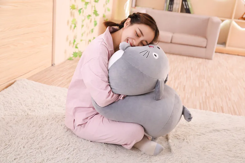 Dog Cat Totoro Penguin Pig Cartoon Stuffed Pillow