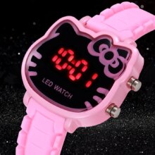Cartoon Hello Kitty Design LED Silica Gel Kawaii Wrist Watch Cartoon Hello Kitty Design LED Silica Gel Kawaii Wrist Watch