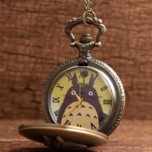 Totoro Anime Pocket Watch With Pendant Totoro Anime Pocket Watch With Pendant
