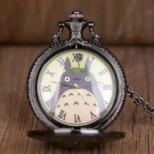 Totoro Cartoon Pocket Watch With Pendant Totoro Cartoon Pocket Watch With Pendant
