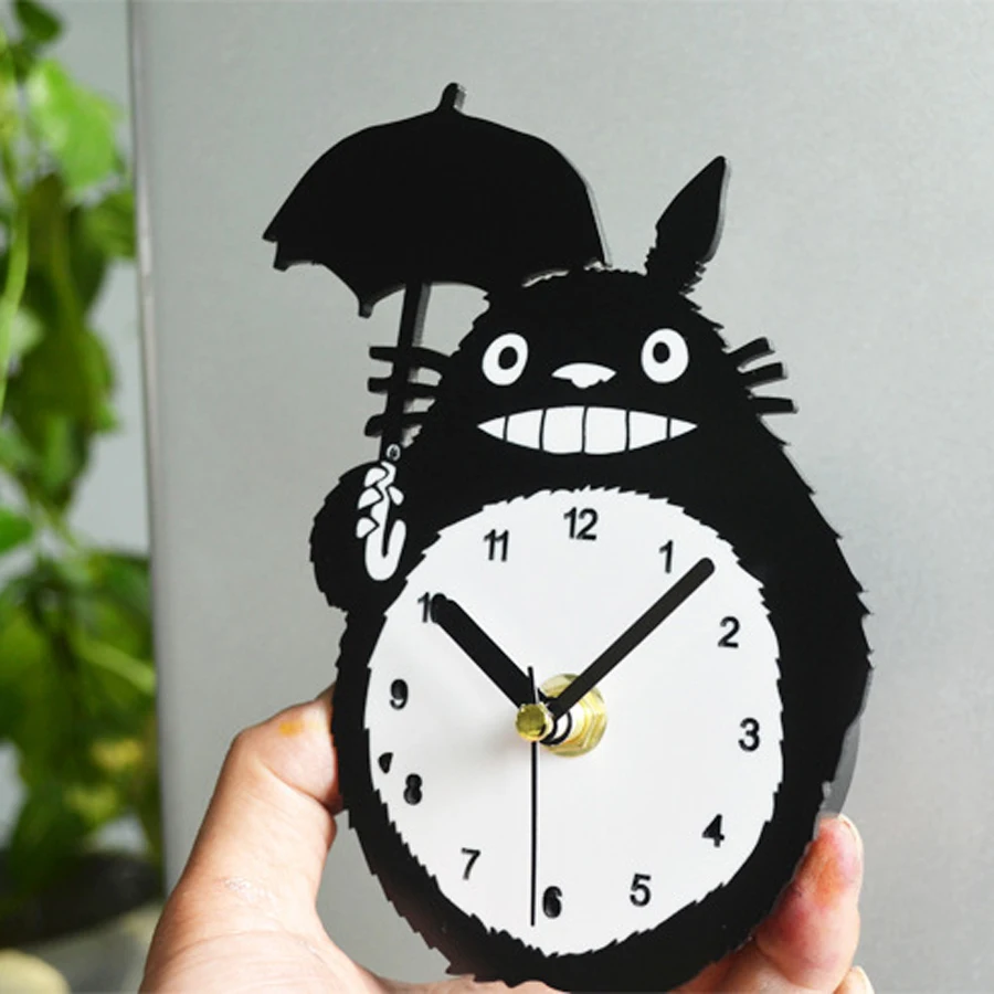 Totoro Anime Design Hanging Magnets Wall Clocks Totoro Anime Design Hanging Magnets Wall Clocks