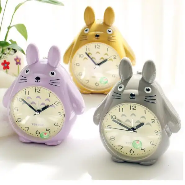 Totoro Cartoon Style Desk Clock