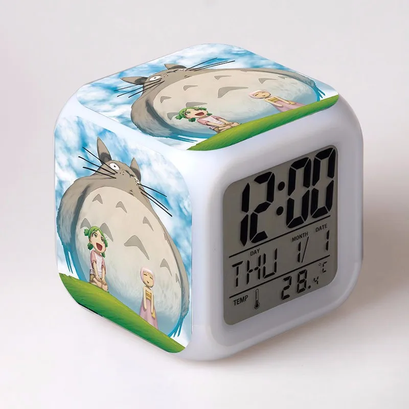 My Neighbor Totoro And Minion Cartoon LED Color Light Alarm Clock My Neighbor Totoro And Minion Cartoon LED Color Light Alarm Clock
