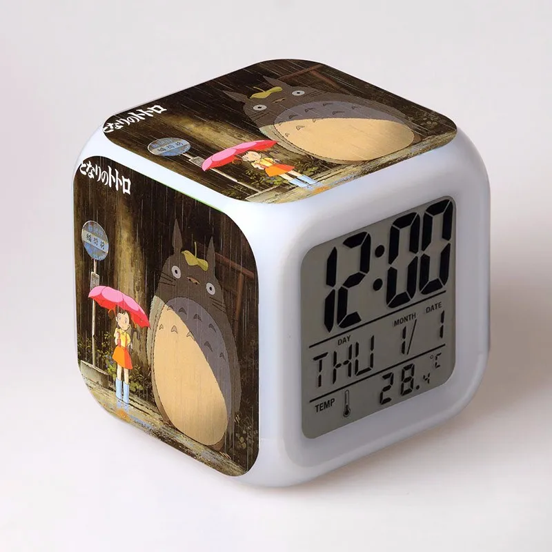 My Neighbor Totoro And Minion Cartoon LED Color Light Alarm Clock My Neighbor Totoro And Minion Cartoon LED Color Light Alarm Clock