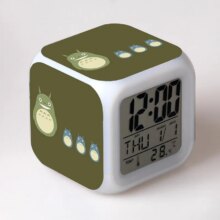 My Neighbor Totoro And Minion Cartoon LED Color Light Alarm Clock My Neighbor Totoro And Minion Cartoon LED Color Light Alarm Clock
