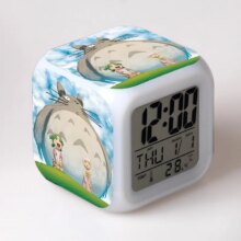 My Neighbor Totoro And Minion Cartoon LED Color Light Alarm Clock My Neighbor Totoro And Minion Cartoon LED Color Light Alarm Clock