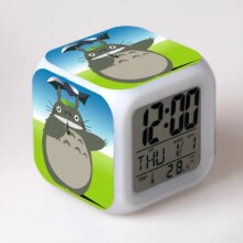 My Neighbor Totoro And Minion Cartoon LED Color Light Alarm Clock My Neighbor Totoro And Minion Cartoon LED Color Light Alarm Clock