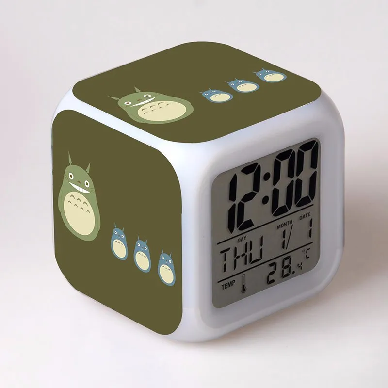 My Neighbor Totoro And Minion Cartoon LED Color Light Alarm Clock My Neighbor Totoro And Minion Cartoon LED Color Light Alarm Clock