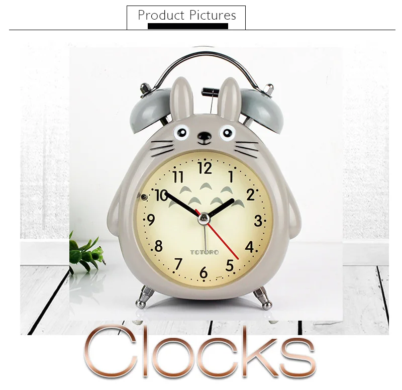 Totoro Anime LED Light Snooze Alarm Clocks Totoro Anime LED Light Snooze Alarm Clocks