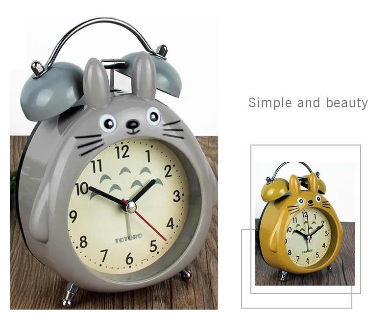 Totoro Anime LED Light Snooze Alarm Clocks Totoro Anime LED Light Snooze Alarm Clocks