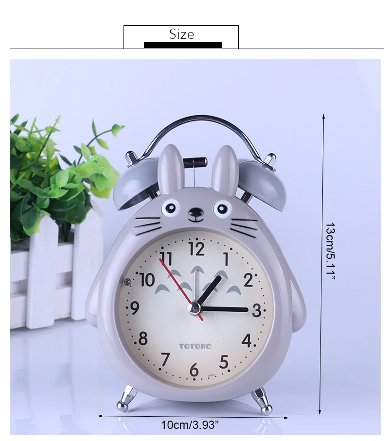 Totoro Anime LED Light Snooze Alarm Clocks Totoro Anime LED Light Snooze Alarm Clocks