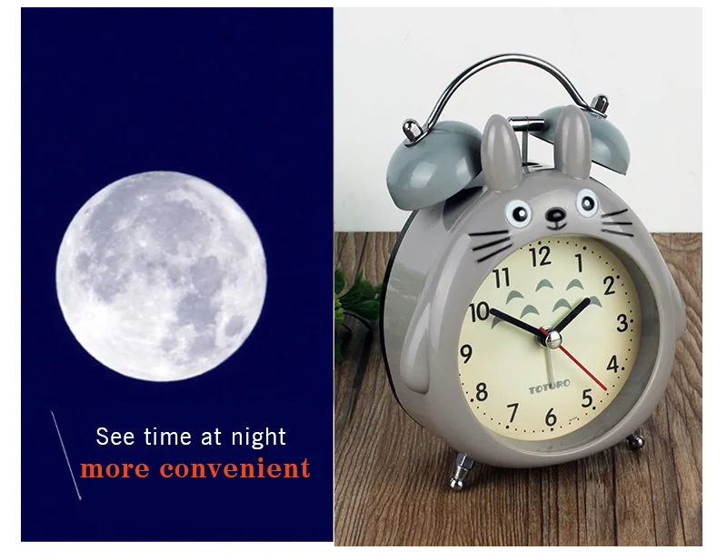 Totoro Anime LED Light Snooze Alarm Clocks Totoro Anime LED Light Snooze Alarm Clocks