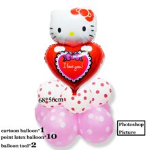 Kawaii Cartoon Hello Kitty Foil Party Balloons Kawaii Cartoon Hello Kitty Foil Party Balloons
