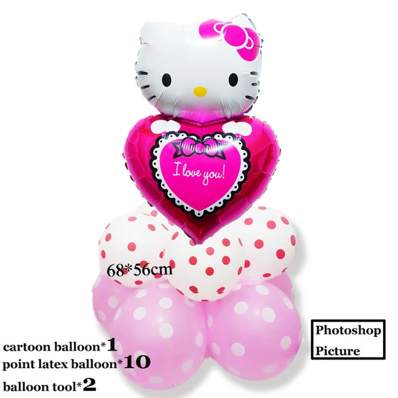 Kawaii Cartoon Hello Kitty Foil Party Balloons Kawaii Cartoon Hello Kitty Foil Party Balloons