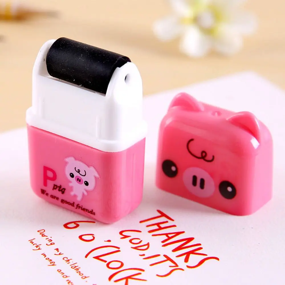 Cartoon Style Stationery Roller/Colorful Rectangle Rubber Eraser