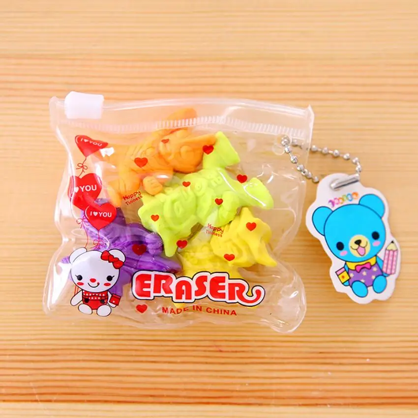Kawaii Food Animal Shape Cartoon Stationery Eraser