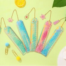 Cartoon Sequin Mermaid Print Glitter Ruler With a Pendant Cartoon Sequin Mermaid Print Glitter Ruler With a Pendant