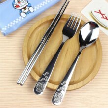 Cartoon Stainless Steel Tableware Dinner Set Cartoon Stainless Steel Tableware Dinner Set