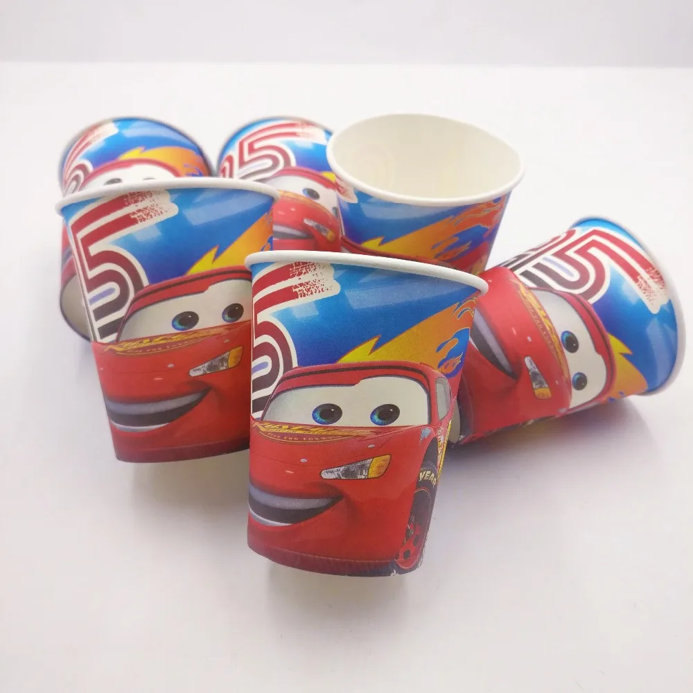 Lightning McQueen Cartoon Car Tableware Set