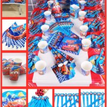 Lightning McQueen Cartoon Car Tableware Set Lightning McQueen Cartoon Car Tableware Set