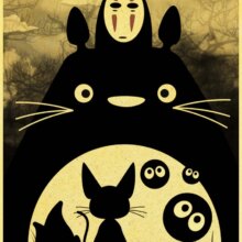 Miyazaki Hayao Totoro Cartoon Wall Poster Miyazaki Hayao Totoro Cartoon Wall Poster