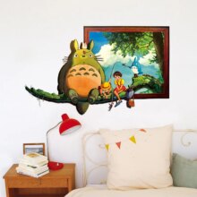 Totoro Series Cat 3D Cartoon Wall Poster Totoro Series Cat 3D Cartoon Wall Poster