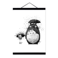 Watercolor Miyazaki Anime Totoro Movie Poster Watercolor Miyazaki Anime Totoro Movie Poster